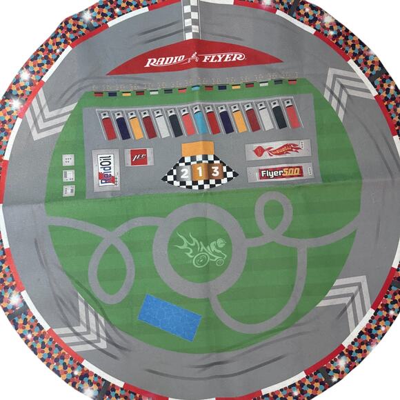Radio Flyer 500 Super Speedway Ride On Toy Round About Play Mat Reid Oil for Kid - Picture 2 of 6